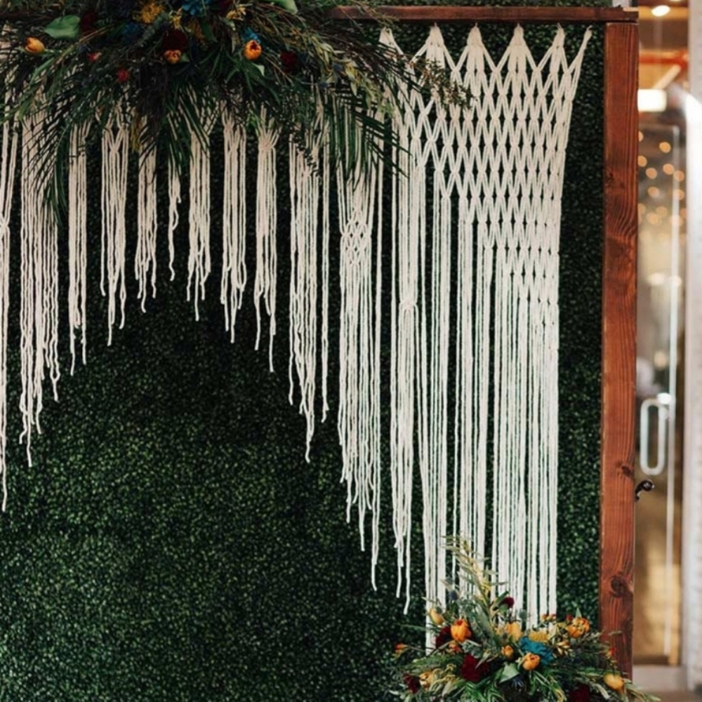 Macrame backdrop
